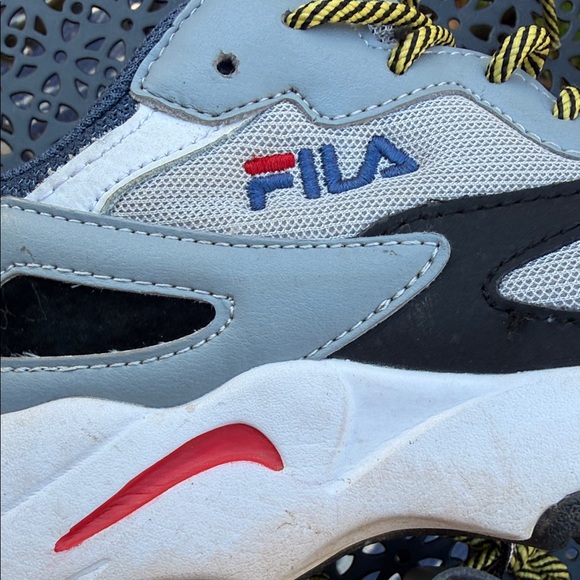 Fila Black and Gray Sneakers with Yellow Accents - Picture 10 of 11